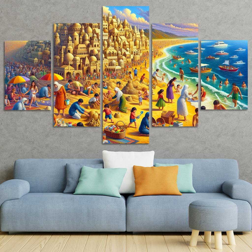 Calm Waters Ideal For Family Fun Abstract Paintings Frame