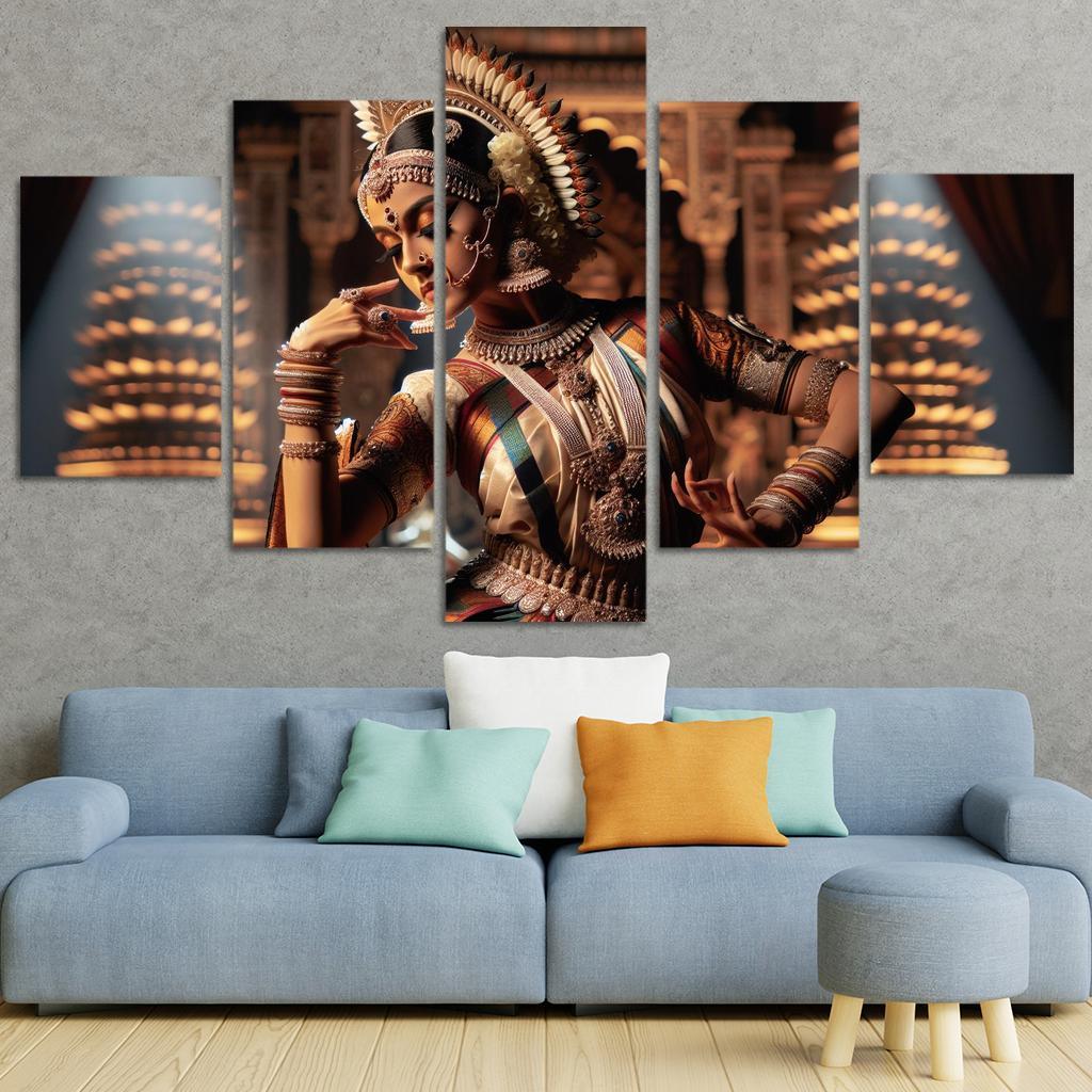 Bharatanatyam The Dance Of The Divine Modern Paintings Frame