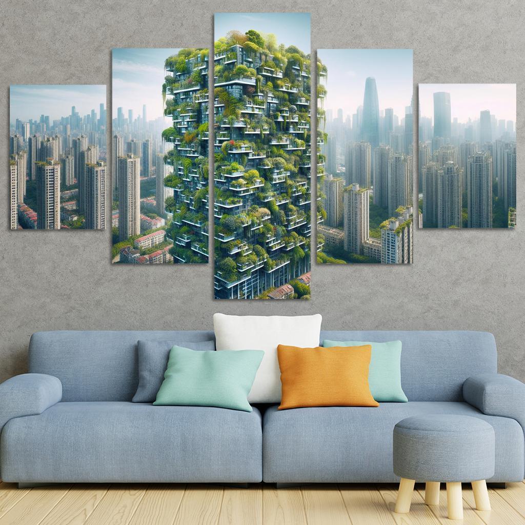 Vertical Forests Custom Paintings Frame