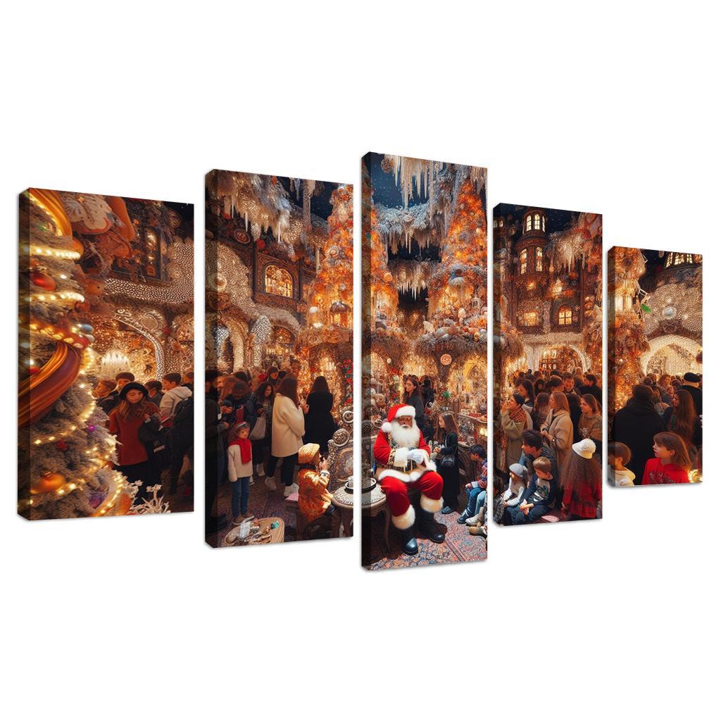 Harrods Christmas Grotto - United Kingdom Modern Paintings Frame