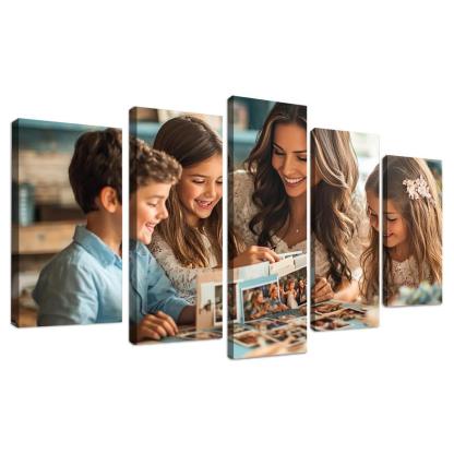 Mosaic Of Memories A Mothers Love Canvas Paintings Frame