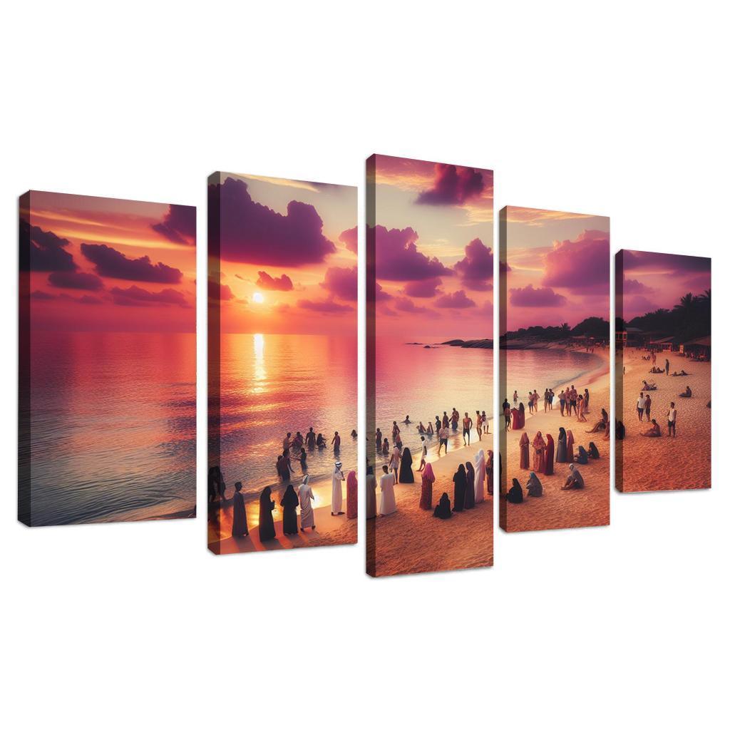 Sunset Glade Evening Retreat Abstract Paintings Frame