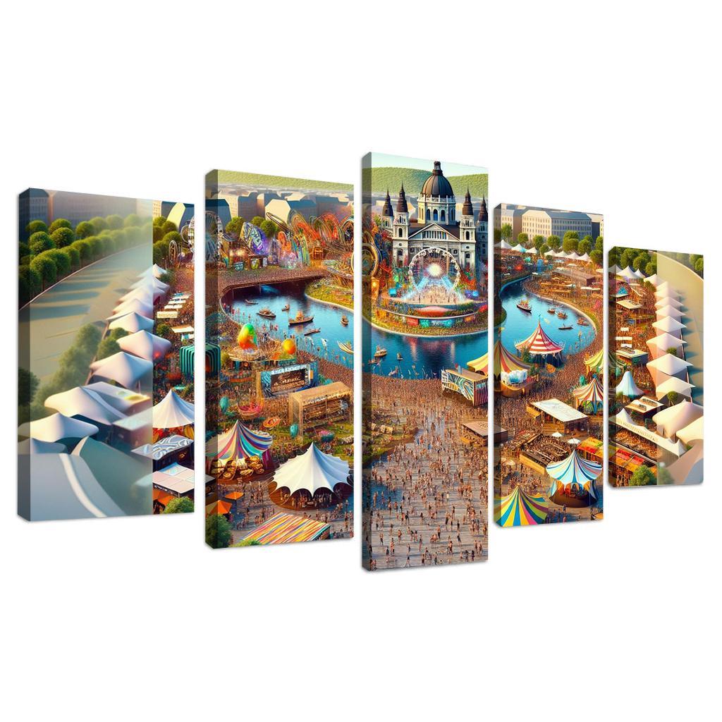 Sziget Festival Canvas Paintings Frame