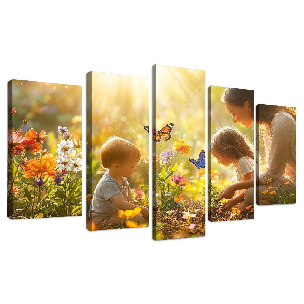 The Garden Of Nurture Cultivating Love Canvas Paintings Frame