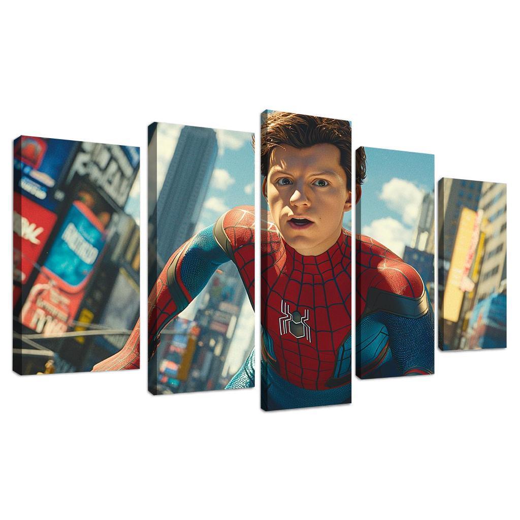 Tom Holland The Web-slinger With Heart Framed Paintings