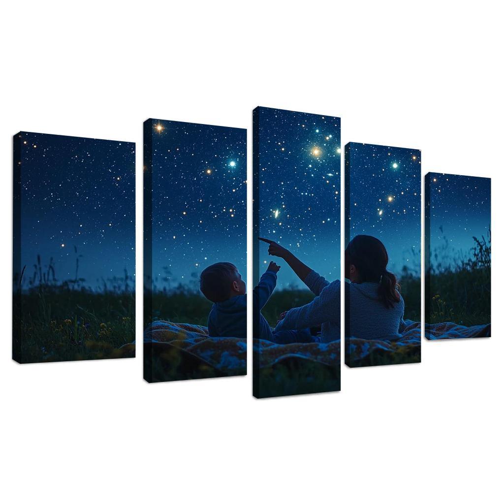 Light Of My Life A Mother's Guiding Star Canvas Paintings Frame