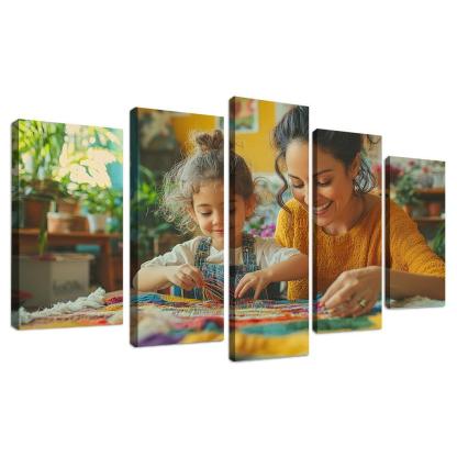 Threads Of Connection A Mothers Tapestry Custom Paintings Frame