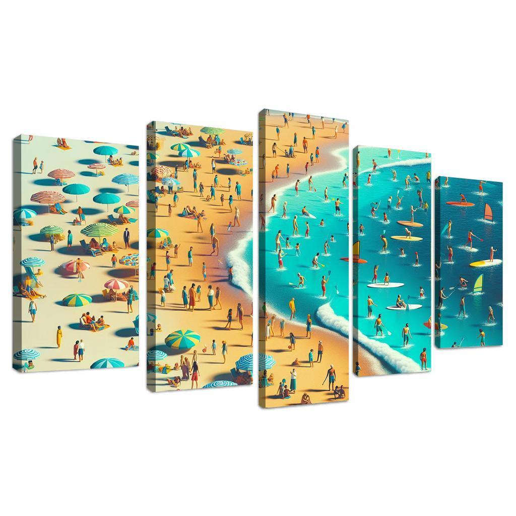 Adventure Cove Beach Modern Paintings Frame