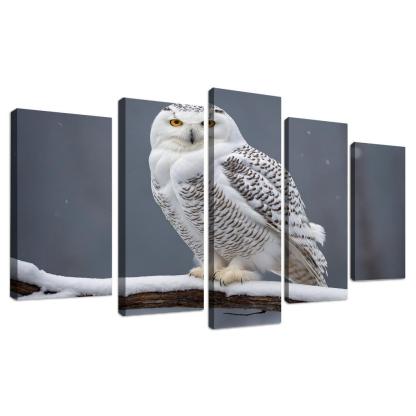 The Elusive Snowy Owl A Winter Wonder Custom Paintings Frame