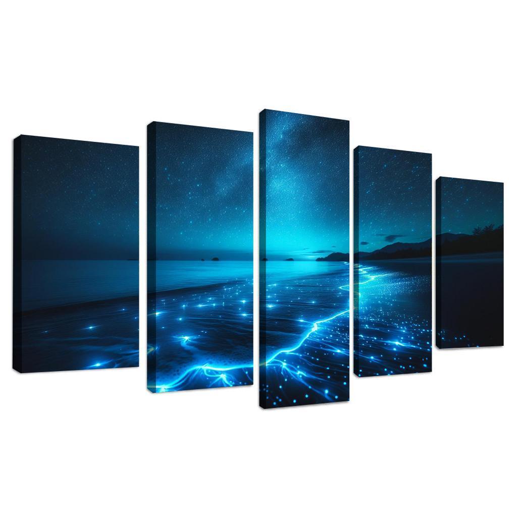 Mystic Waters Nighttime Beach Experience Art Trends