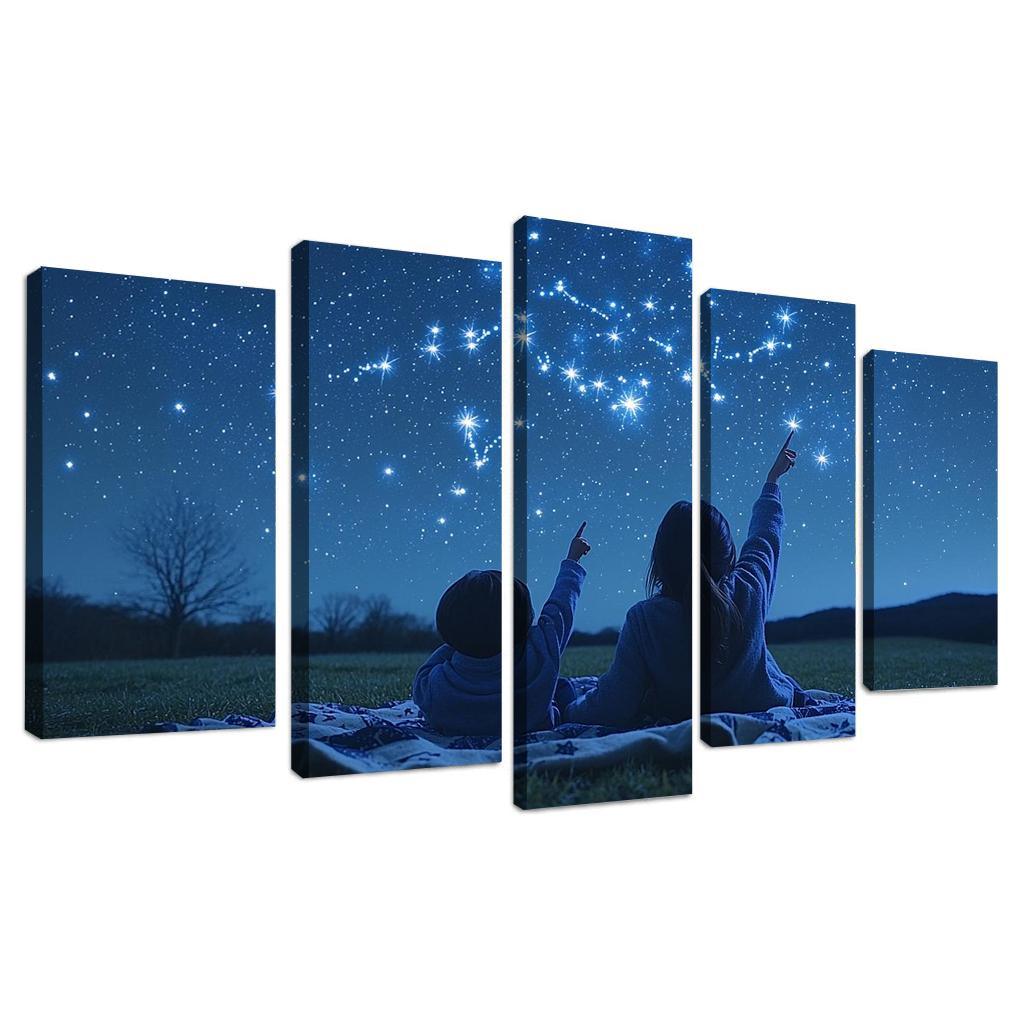 Guiding Stars A Mothers Light Canvas Paintings Frame