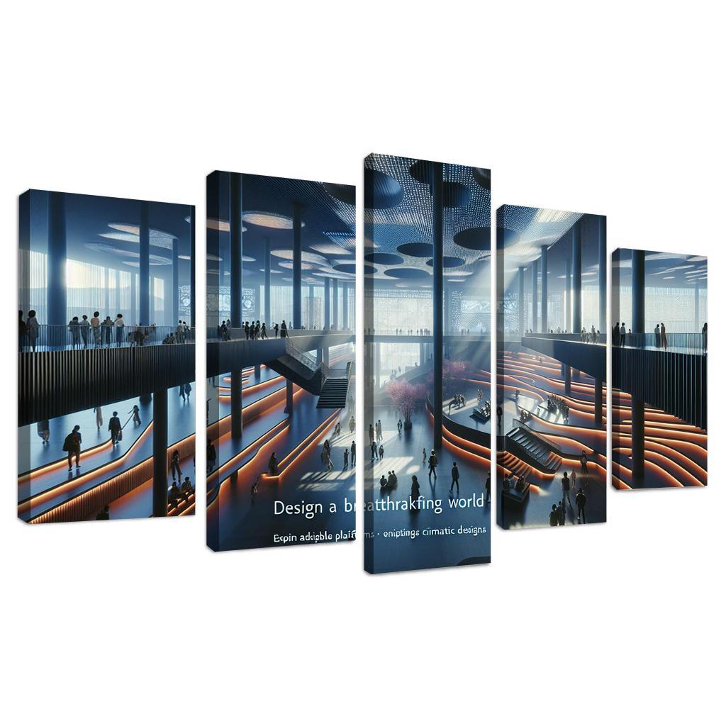 Cinematic Spaces Architecture And Film Custom Paintings Frame