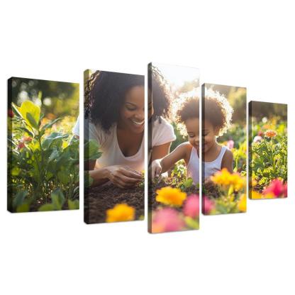 Seeds Of Tomorrow A Mothers Vision Canvas Paintings Frame