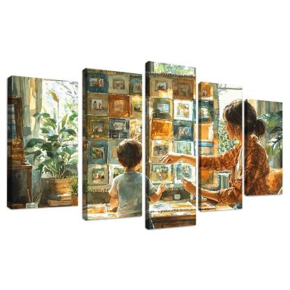 Threads Of Connection Weaving Memories Custom Paintings Frame