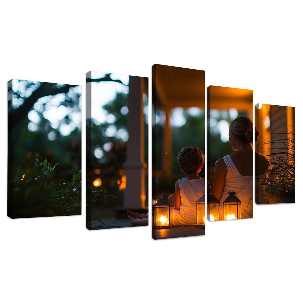 The Light Of Guidance A Mothers Wisdom Canvas Paintings Frame