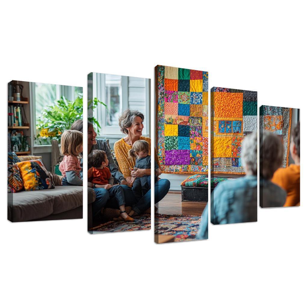 Threads Of Togetherness A Mothers Tapestry Custom Paintings Frame