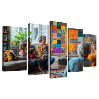 Threads Of Togetherness A Mothers Tapestry Custom Paintings Frame