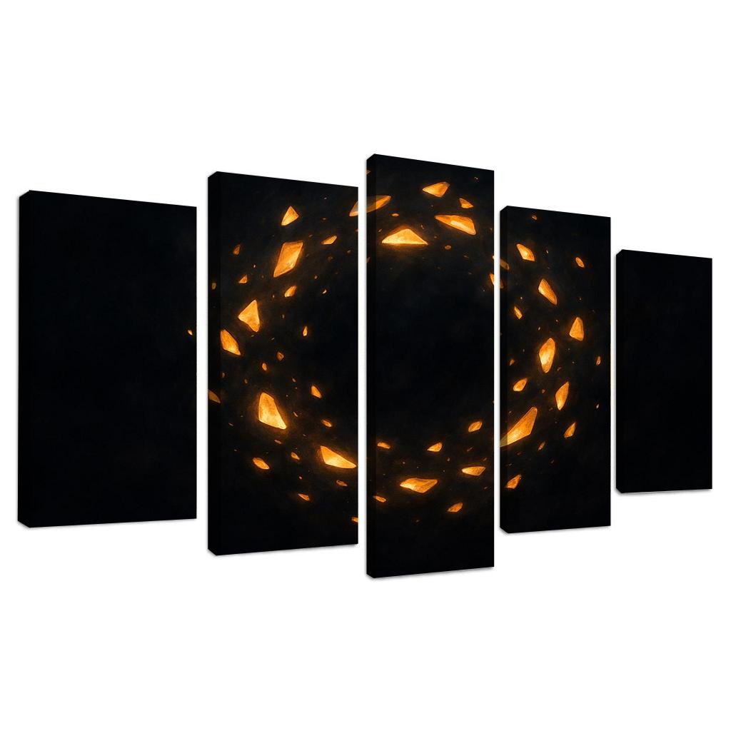 Orbit Of Fragmented Memories Oil Paintings Frame