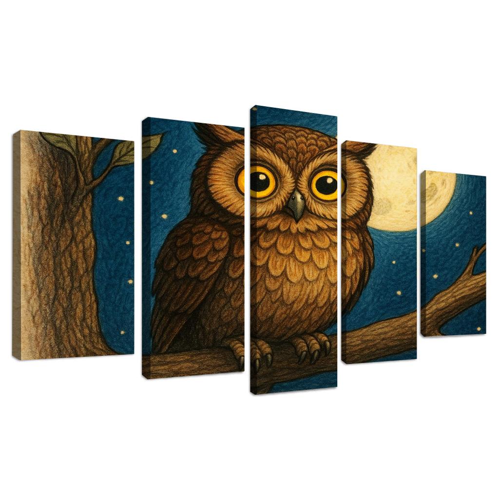Wise Owl Night Watcher Premium Artwork Frames