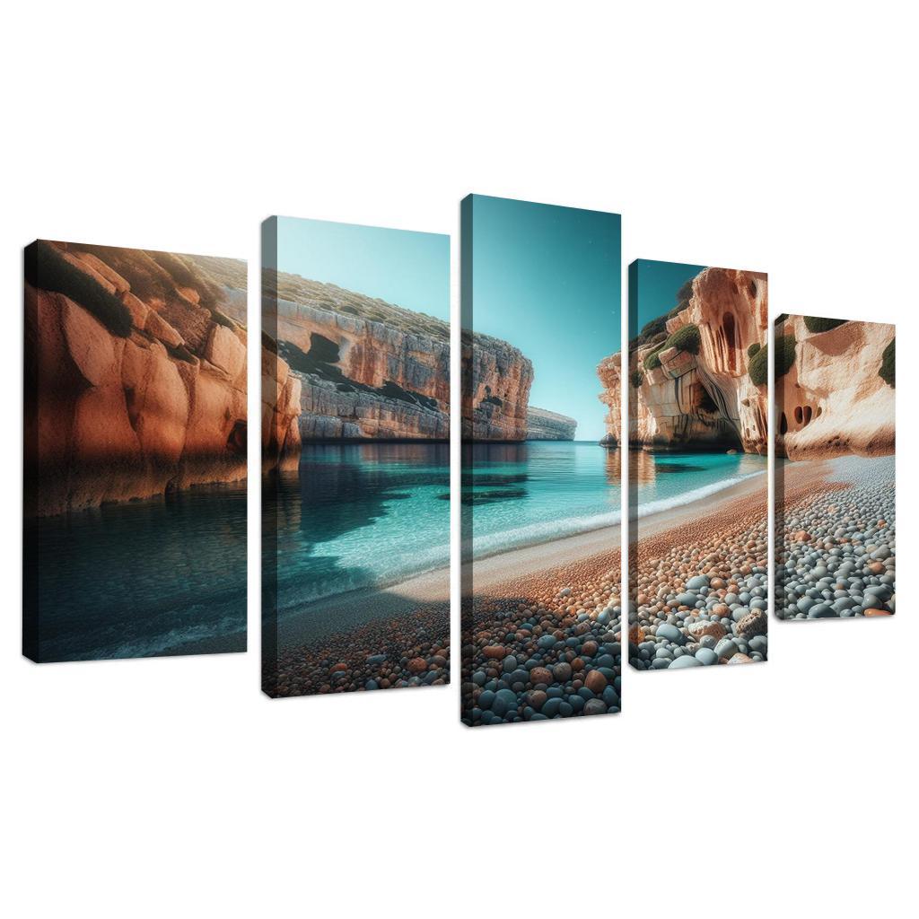 Pebble Cove Unique Geological Wonders Custom Paintings Frame