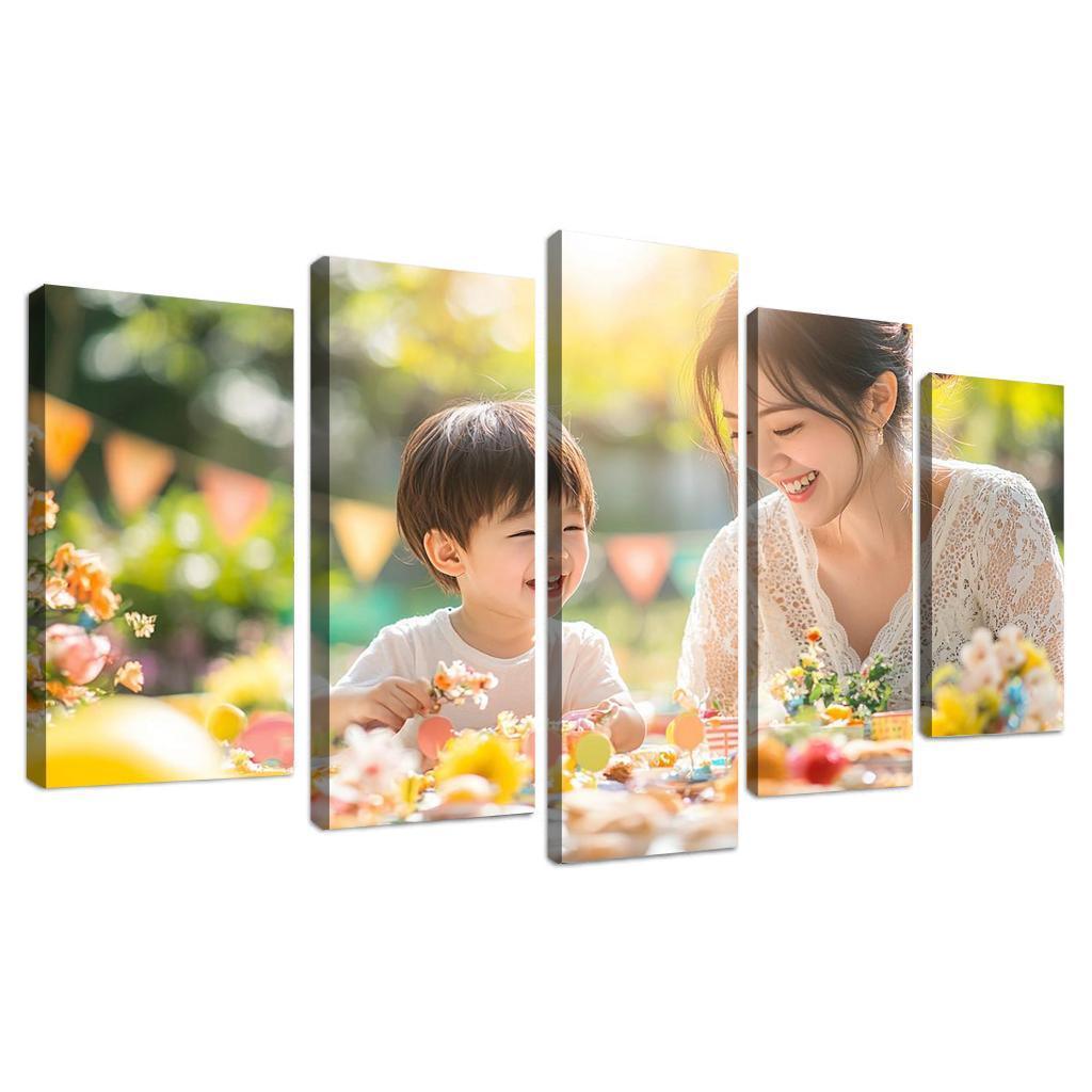 Moments Of Joy Celebrating Togetherness Custom Paintings Frame