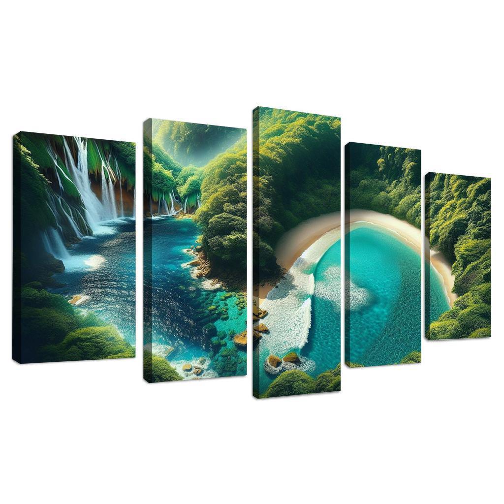 Mystic Cove Enchanted Forest Meets Sea Custom Paintings Frame