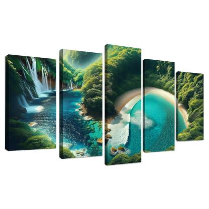 Mystic Cove Enchanted Forest Meets Sea Custom Paintings Frame