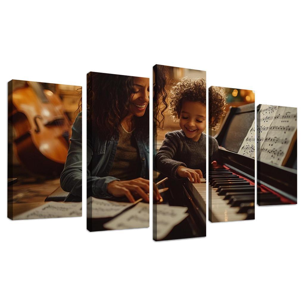 A Symphony Of Love A Mothers Unforgettable Melodies Canvas Paintings Frame