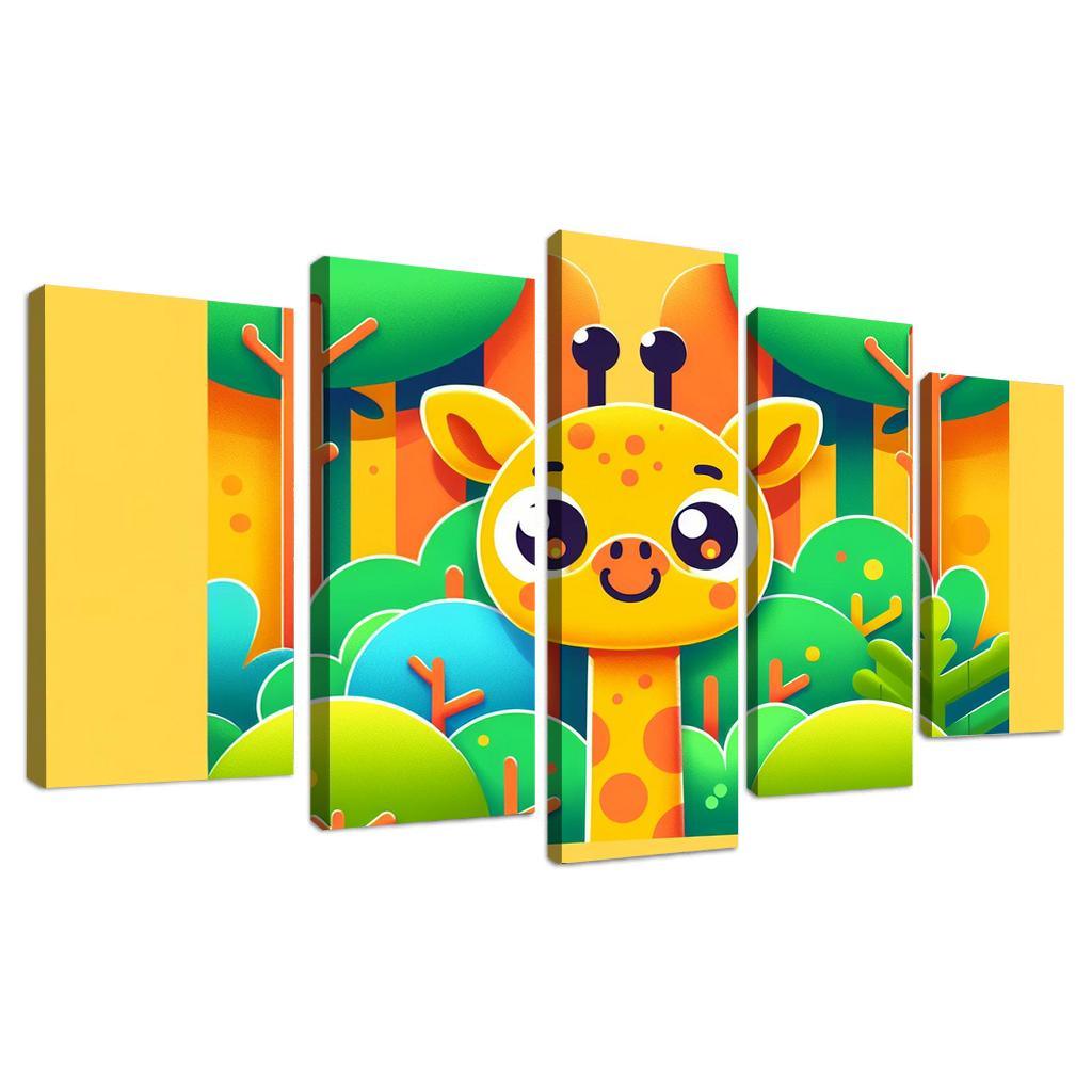 Giggling Giraffe Surprise Premium Artwork Frames