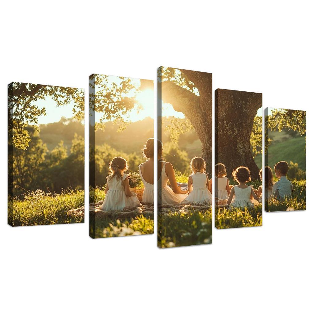 Roots Of Love A Mothers Family Tree Canvas Paintings Frame