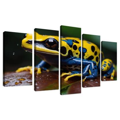 The Colorful Poison Dart Frog Jewel Of The Tropics Modern Paintings Frame