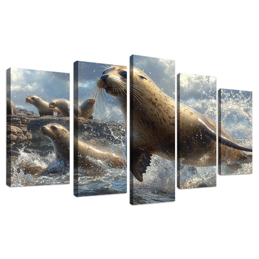 The Playful Sea Lion Acrobat Of The Sea Art Trends