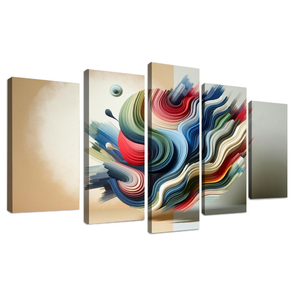 Luminous Acrylic Wall Art 5 Piece HD Canvas Wall Art-Original Frame