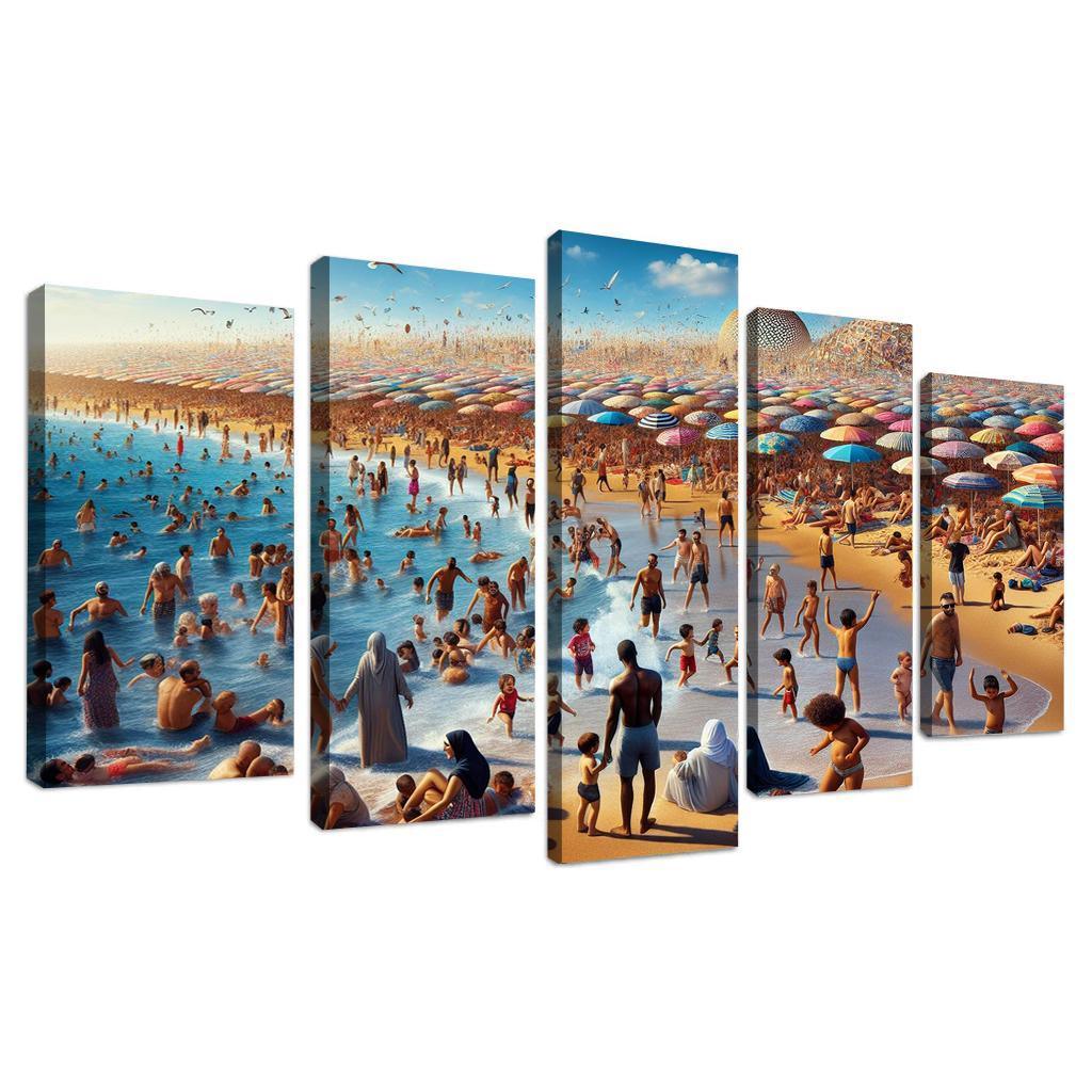 Sun-kissed Shore Custom Paintings Frame