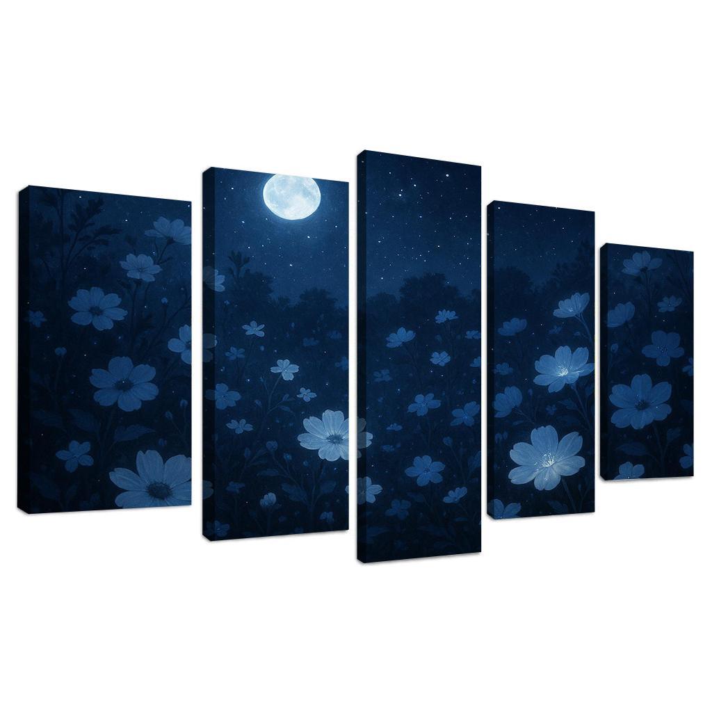 Celestial Garden Night Blooming Floral Fantasy Premium Artwork Frames
