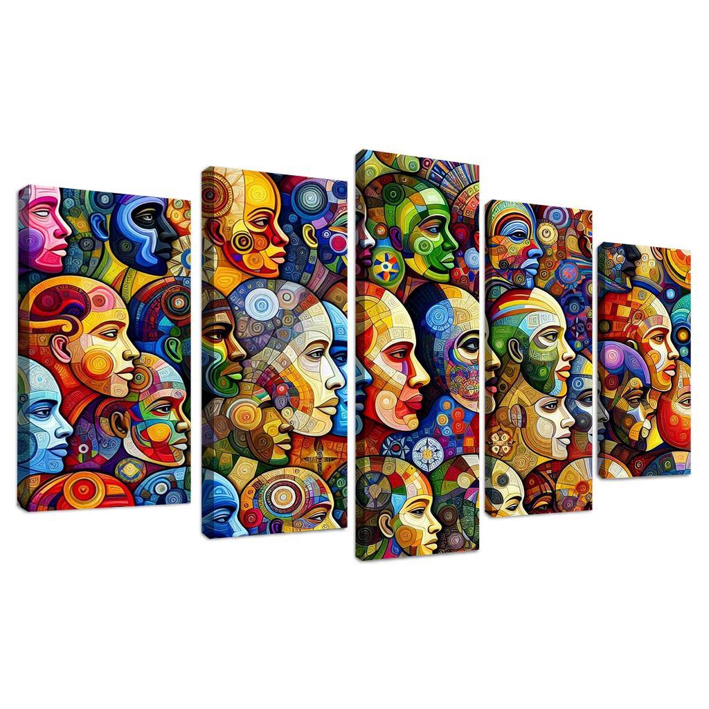 Unity In Diversity The Global Migration Experience Multi-panel Paintings