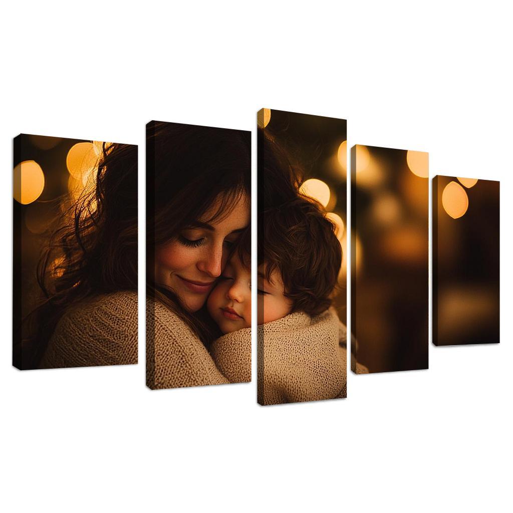 A Mothers Embrace The Comfort Of Love Canvas Paintings Frame