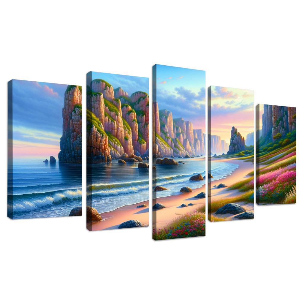 Ocean Whisper Sound Therapy Beach Premium Artwork Frames