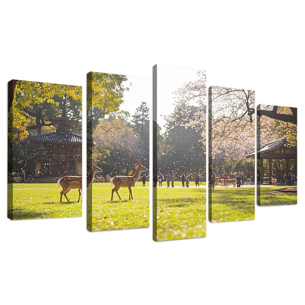 Nara Park Abstract Paintings Frame