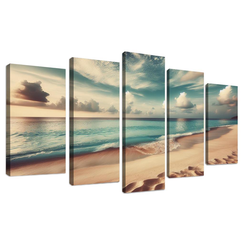 Serene Escape Beach Custom Paintings Frame