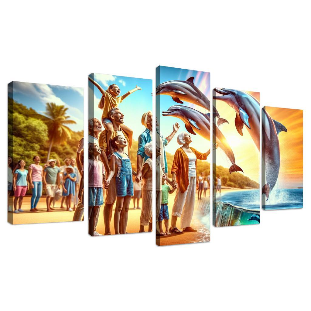 Dolphin Watch Point Wildlife Experience Custom Paintings Frame