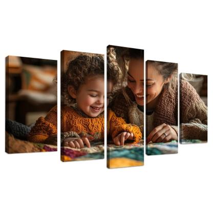 Threads Of Connection A Mothers Tapestry Of Love Canvas Paintings Frame