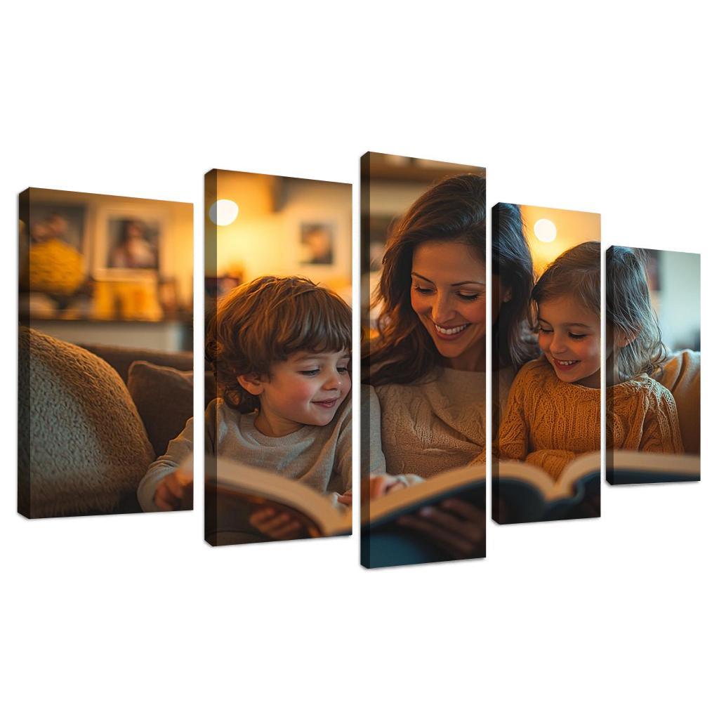 The Comfort Of Home A Mothers Embrace Custom Paintings Frame