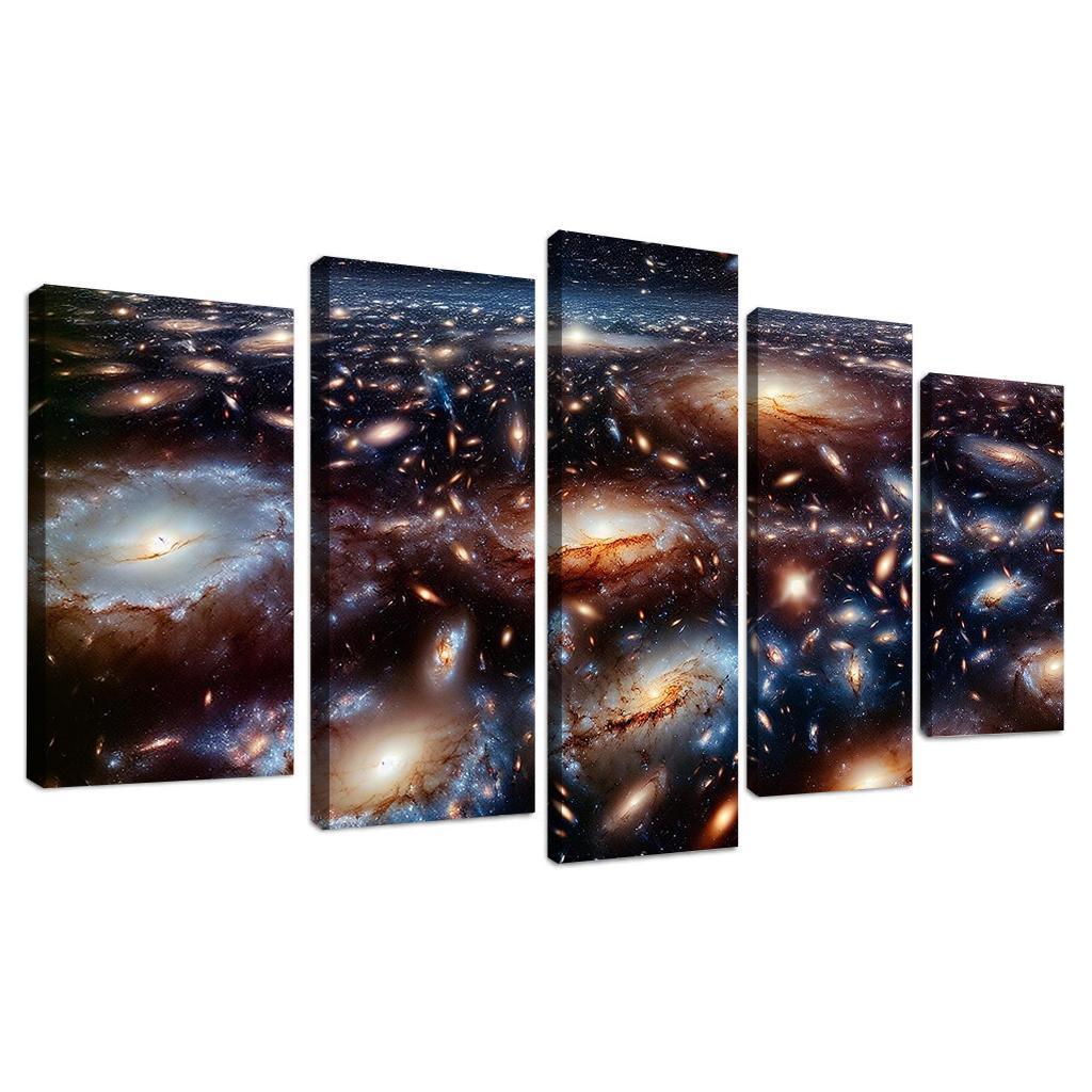 Galactic Superclusters The Universe's Largest Structures Abstract Paintings Frame