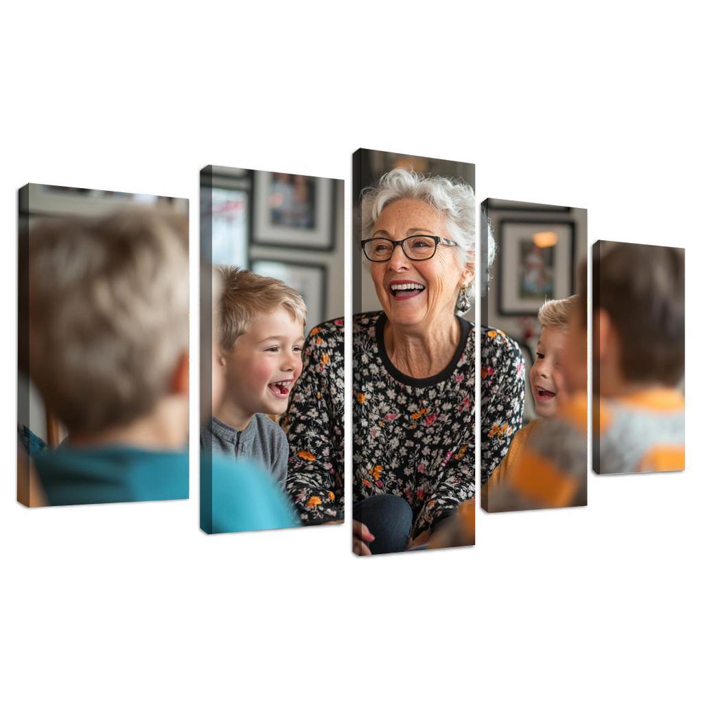 Legacy Of Laughter Cherishing Joyful Moments Modern Paintings Frame