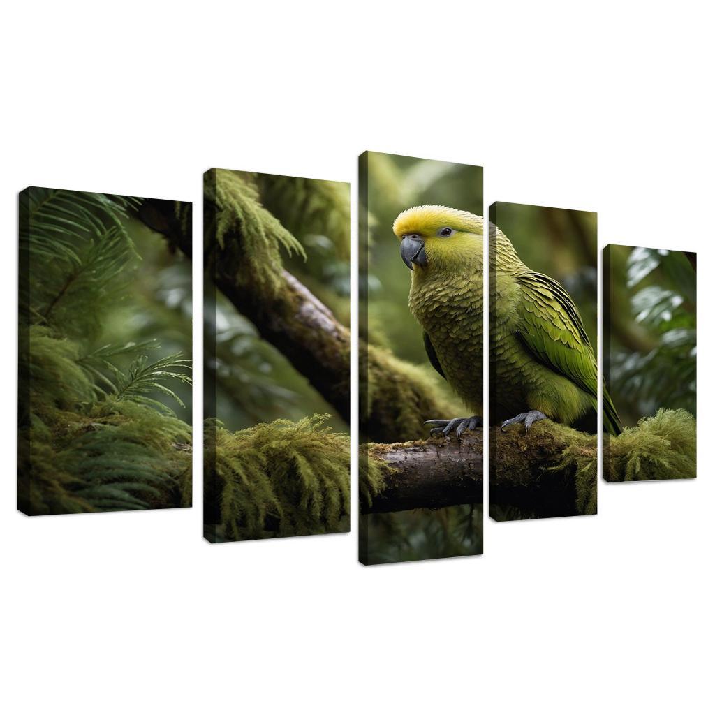 The Unique Kakapo In New Zealand Framed Paintings