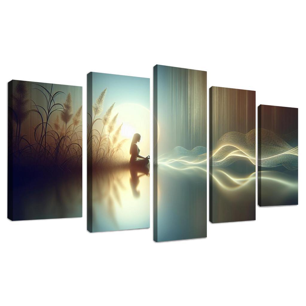 The Echoes Of Silence Modern Paintings Frame