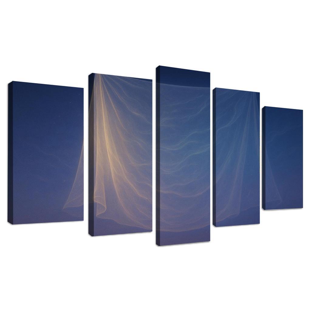 Luminous Veil Of Eternal Whispers Multi-panel Paintings