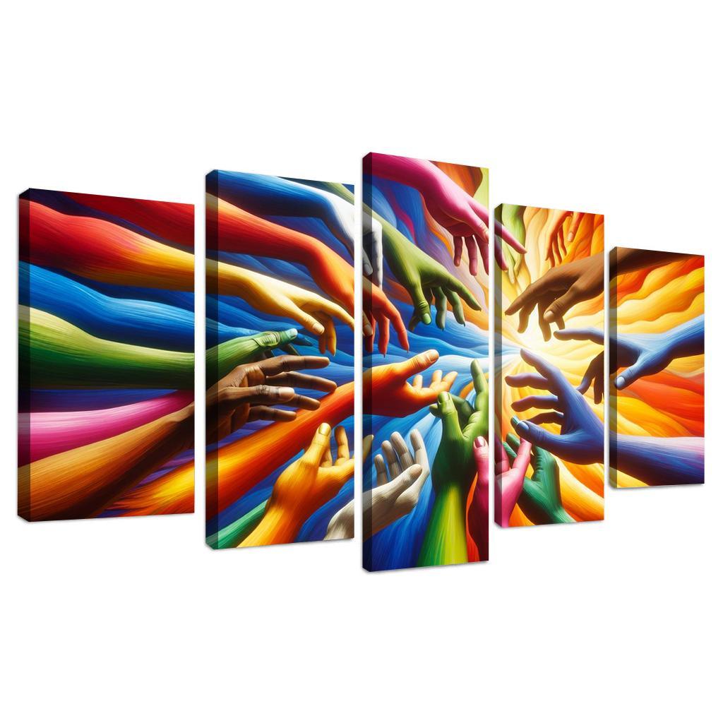 Building Bridges Unity In Diversity Custom Paintings Frame