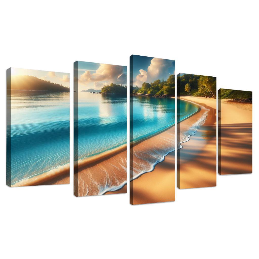 Coastal Serenity Beach Premium Artwork Frames